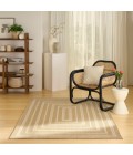 Nourison Tulum Taupe Ivory TLM04 6 ft. X 9 ft. Rect. Rug