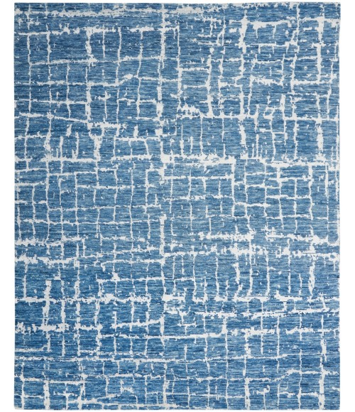 Nourison Luna Blue Silver LUN02 8 ft. X 10 ft. Rect. Rug