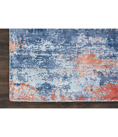 kathy ireland Home Safari Dreams Area Rug KI374-Blue/Brick