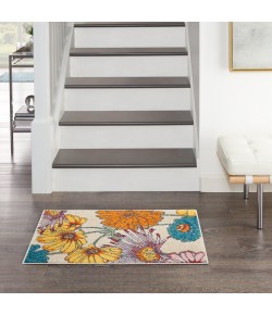 Nourison Allur - Alr06 Ivory Multicolor Area Rug 2 ft. X 3 ft. Rectangle