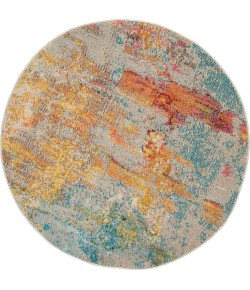 Nourison Celestial - Ces02 Sealife Area Rug 5 ft. 3 X Round