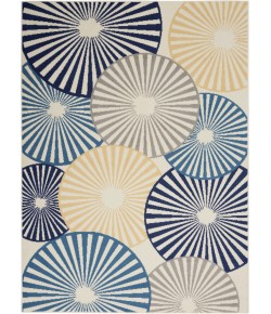 Nourison Home Grafix GRF20 White 5 ft. 3 in. X 7 ft. 3 in. Area Rug