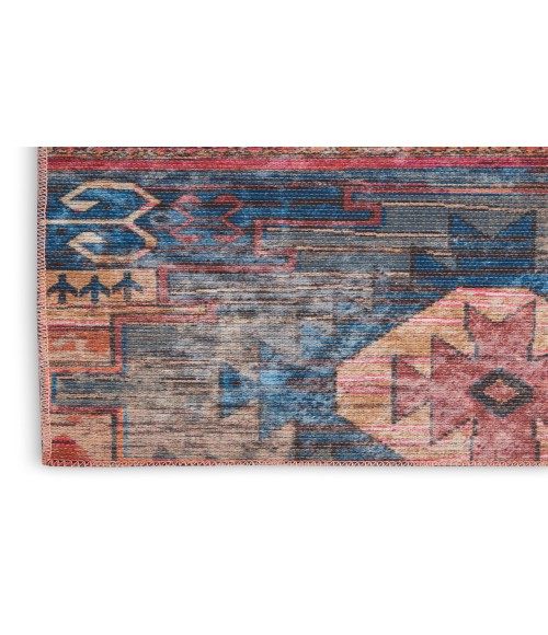 Nicole Curtis Machine Washable Series 1 Multicolor SR106 2 ft. 2 in. X 12 ft. Rectangle Rug