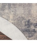 Nourison Rustic Textures Area Rug RUS02 Blue/Ivory 5'3" Round