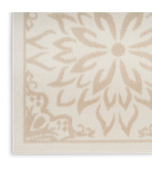 Nourison Jubilant Ivory Beige JUB06 9 ft. X 12 ft. Rect. Rug
