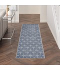 Nourison Home Nourison Essentials Blue Ivory NRE04 2 ft. 2 in. X 7 ft. 6 in. Rectangle Rug