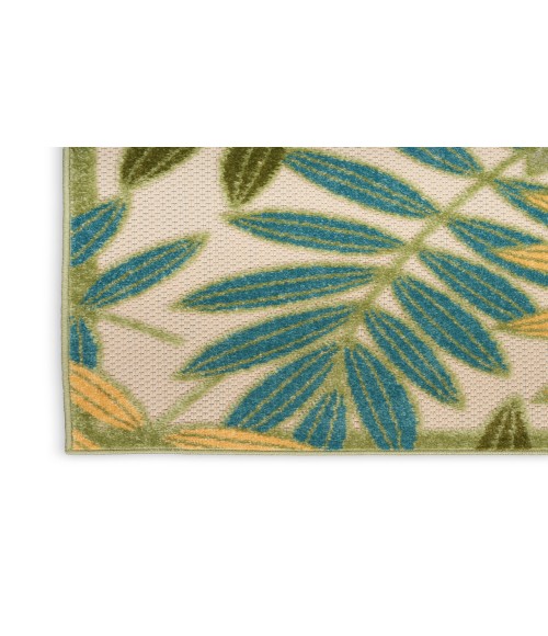 Nourison Aloha Green Multicolor ALH18 2 ft. X 6 ft. Rectangle Rug