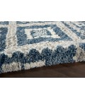Nourison Scandinavian Shag Denim Blue SCN02 5 ft. 3 in. X 7 ft. 9 in. Rect. Rug