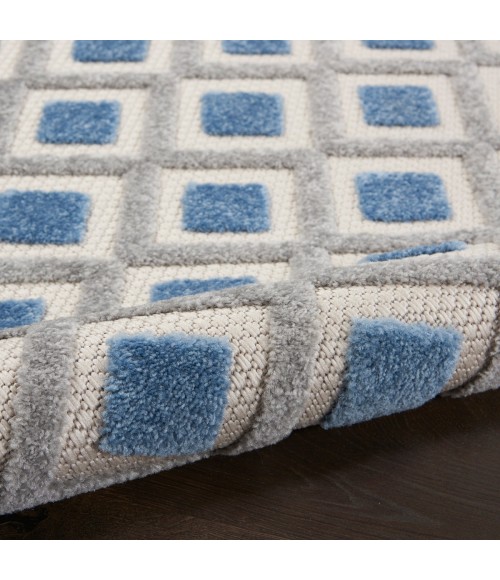 Nourison Aloha Area Rug ALH26 Blue/Grey 12' x 15'