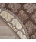 Nourison Home Easy Care Brown NES01 4 ft. Round Rug