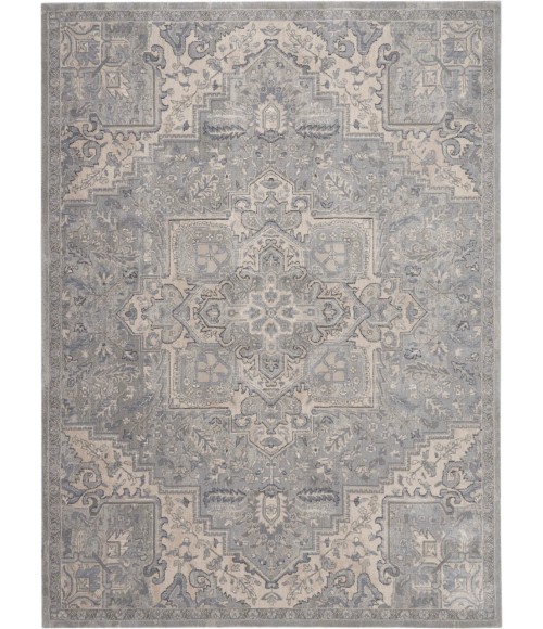 Nourison MOROCCAN CELEBRATION Area Rug kathy ireland Home Moroccan Celebration Area Rug KI382-Silver