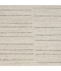 Nourison Santa Cruz Ivory Grey SCZ02 5 ft. 3 in. X 7 ft. 3 in. Rect. Rug