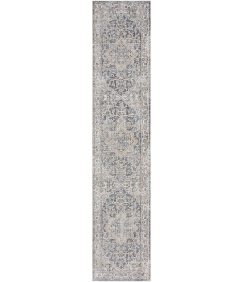 Nourison Astra Machine Washable Area Rug ASW12 Grey/Blue