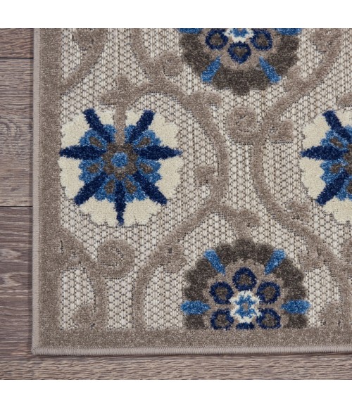 Nourison Aloha Runner Area Rug ALH19-Grey/Blue