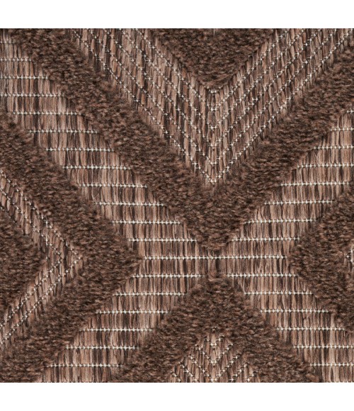 Nourison Home Versatile Brown NRV01 8 ft. Round Rug