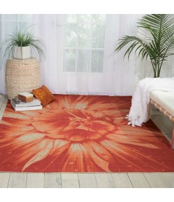 Nourison Home & Garden - Rs110 Red Area Rug 7 ft. 9 X 10 ft. 10 Rectangle