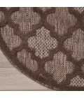 Nourison Home Easy Care Brown NES01 4 ft. Round Rug