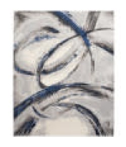 Nourison Brushstrokes - Bsk02 Grey Navy Area Rug 9 ft. X 12 ft. Rectangle