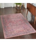 Nicole Curtis Machine Washable Series 1 Area Rug Nicole Curtis Machine Washable Series 1 Area Rug SR102 Red 4' x 6'