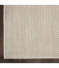 Nourison Courtyard Area Rug COU01 Ivory Silver 3' x 5'