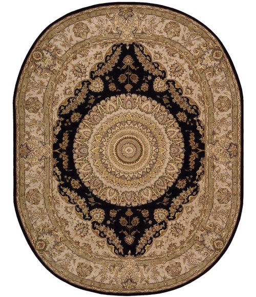 Nourison 2000 Area Rug Nourison 2000 Oval Area Rug 2233-Black