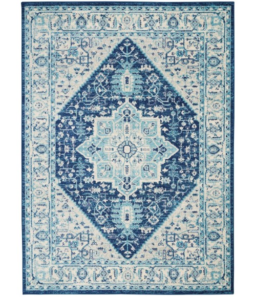 Nourison Tranquil Area Rug TRA06-Ivory/Navy