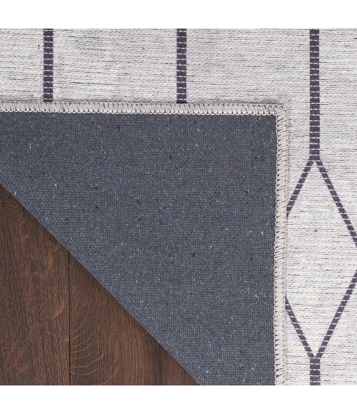 Nicole Curtis Machine Washable Series 1 Area Rug SR107 Ivory/Grey