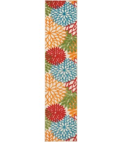 Nourison Aloha - Alh05 Green Area Rug 2 ft. 3 X 12 ft. Rectangle