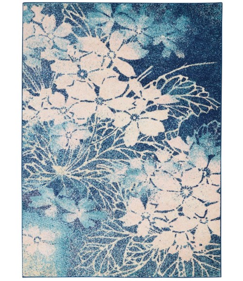 Nourison Tranquil Area Rug TRA08-Navy/Pink