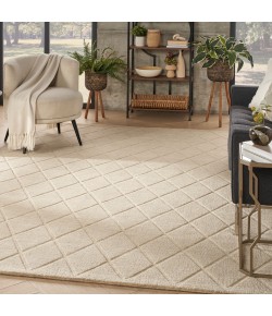 Nourison Wool Haven Beige WOH01 7 ft. 9 in. X 9 ft. 9 in. Rect. Rug