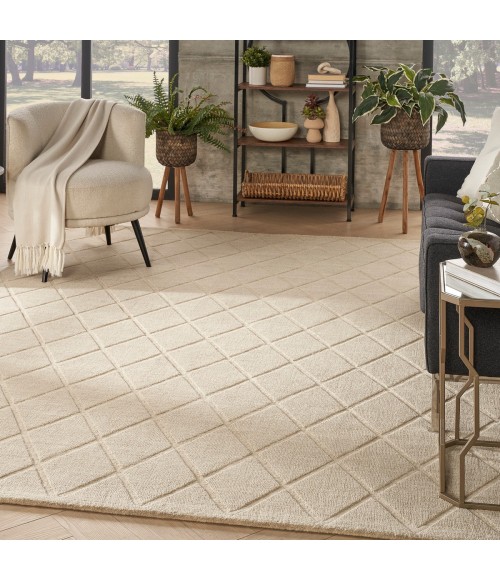 Nourison Wool Haven Beige WOH01 7 ft. 9 in. X 9 ft. 9 in. Rect. Rug