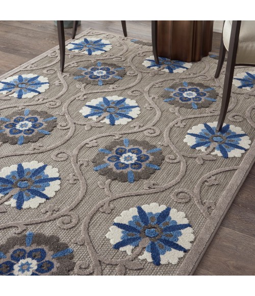 Nourison Aloha Area Rug ALH19 Grey/Blue