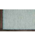 Nourison Courtyard Ivory Aqua COU01 2 ft. 2 in. X 10 ft. Rectangle Rug