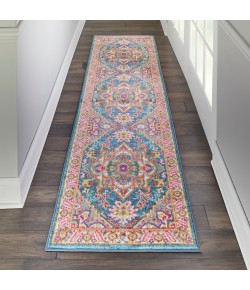 Nourison Passion - Psn20 Teal Multicolor Area Rug 2 ft. 2 X 7 ft. 6 Rectangle