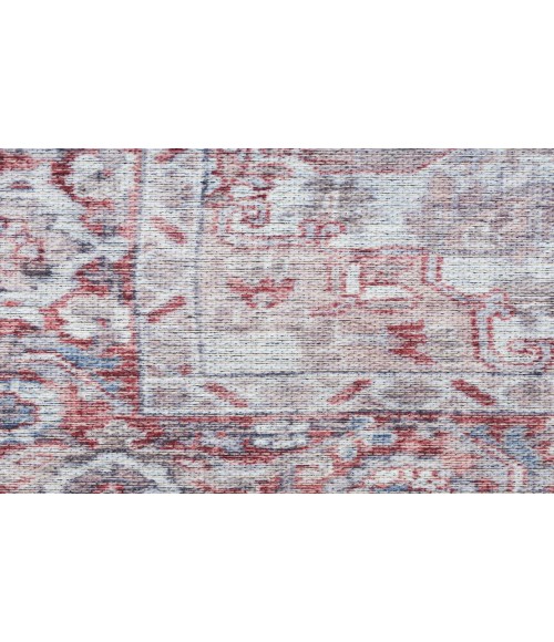 Nicole Curtis Machine Washable Series 1 Ivory Brick SR101 4 ft. X 6 ft. Rectangle Rug