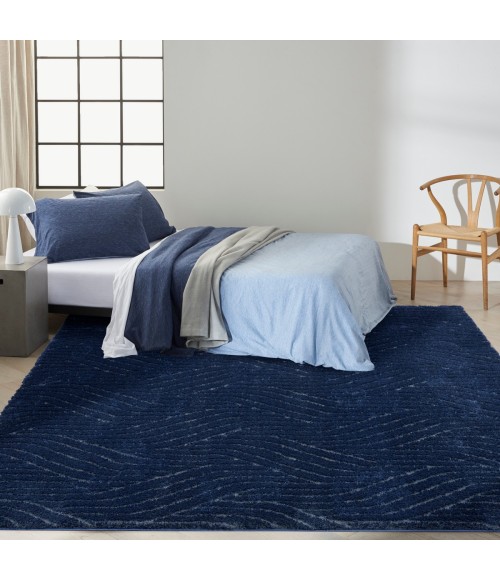 Calvin Klein Surfaces Navy SFC01 7 ft. 10 in. X 9 ft. 10 in. Rect. Rug