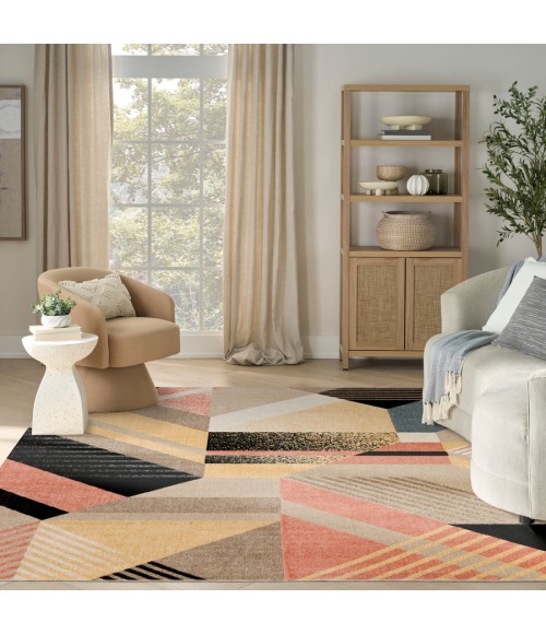 Nourison Home Washable Decor Multicolor WSD10 9 ft. X 12 ft. Rectangle Rug