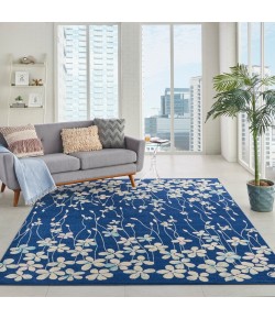Nourison Tranquil(Traql) - Tra04 Navy Area Rug 8 ft. 10 X 11 ft. 10 Rectangle