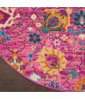 Nourison Passion Area Rug PSN01 Fuchsia 4' Round