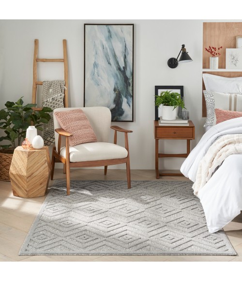 Nourison Versatile Area Rug NRV01 Silver Grey