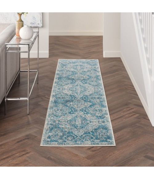 Nourison TRANQUIL Area Rug Nourison Tranquil Area Rug TRA13-Lt.Blue/Ivory