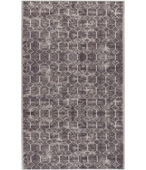 Nicole Curtis Machine Washable Series 1 Mocha SR107 2 ft. 2 in. X 8 ft. Rectangle Rug