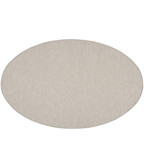 Nourison Courtyard Ivory/Silver COU01 6 ft. Round Rug