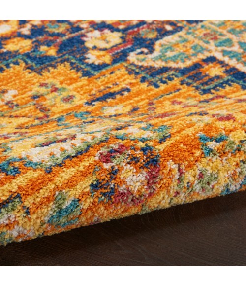 Nourison ALLUR Area Rug Nourison Allur Area Rug ALR04-Orange Multicolor