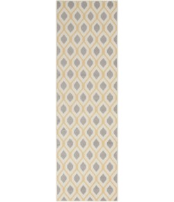 Nourison Home Grafix GRF22 White 2 ft. 3 in. X 7 ft. 6 in. Area Rug