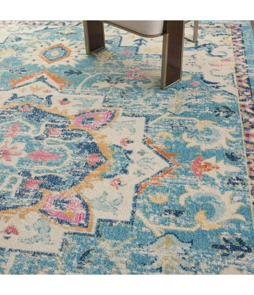 Passion Area Rug Nourison Passion Area Rug PSN25 Ivory/Light Blue 9' x 12'