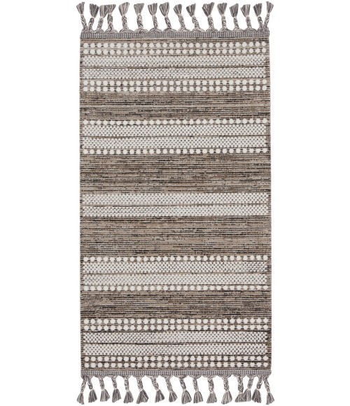 Nourison Asilah Area Rug ASI02 Mocha/Ivory 2'3" x 4'5"