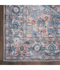 Nicole Curtis Machine Washable Series 1 Area Rug SR101 Blue 5' x 7'