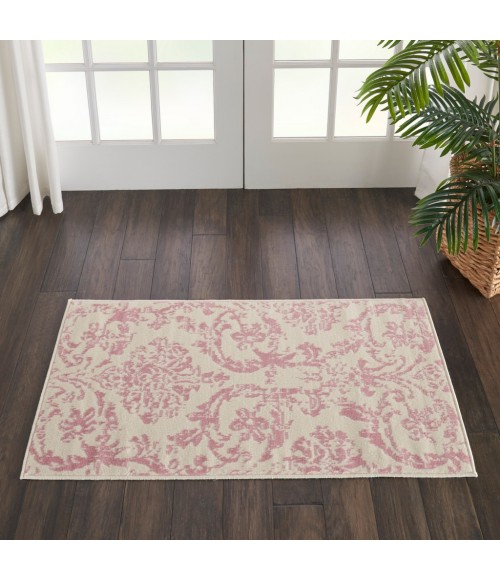 Nourison Jubilant Area Rug JUB09-Ivory/Pink