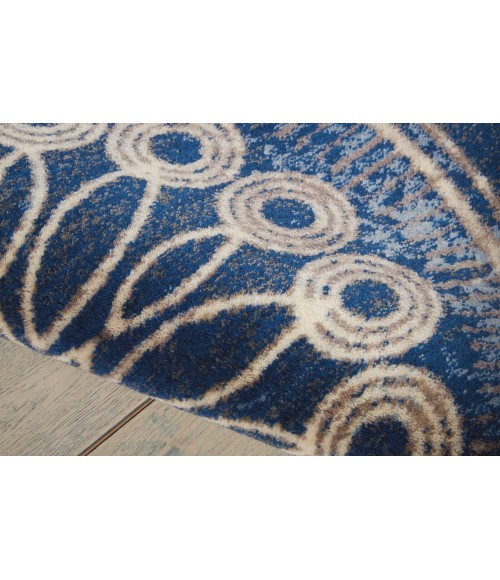 Nourison Somerset Runner Area Rug ST764-Denim